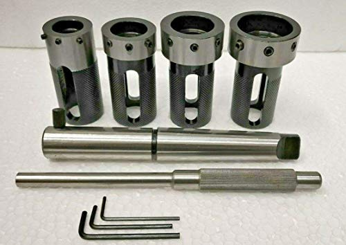Rasputin Lathe Tailstock Die Holder Set of 4 Floating Type MT4 Shank Holds Imperial Die