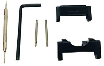 Richie strap] 22mm 5 Ring Nylon Watch Band Strap GWG1000 Metal Adapters Kit for Casio GShock G-Shock GWG-1000 (Metal Adapters Kit)