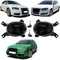 DM Autoteile Set Nebelscheinwerfer Smoke Schwarz + H11 passend für A3 8P A4 8E B7