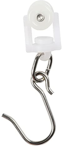 ChadMade Curtain Track Glider Roller Hooks for Ceiling Track Rail Sliding Roller Runner (1 Pack of 10)