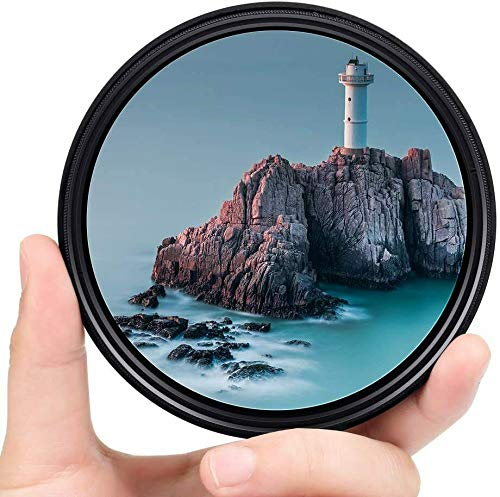 Yangers filtro a densità neutra variabile 2-32 - 400 52 mm, regolabile ND2 a ND400 (8 stop) set kit per fotocamera Canon Nikon Sony DSLR con scatola di immagazzinaggio