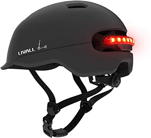 Livall Unisex – Erwachsene C20 Fahrradhelm, schwarz, 54-58 cm