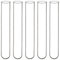 Labasics 100 Stück Reagenzgläser Glas, 100 Pack Test Tubes Borosilikatglas Rundboden Reagenzglas, 12 mm OD X 75 mm Länge