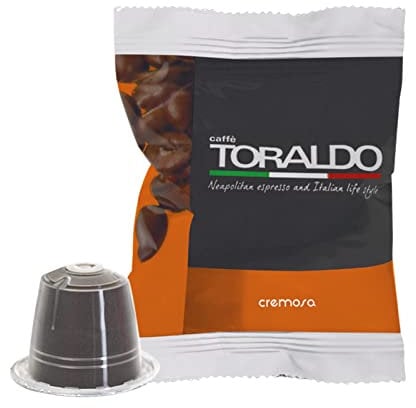 CAFFÈ TORALDO - CREMOSA - Box 100 CAPSULES COMPATIBLES NESPRESSO 5.5g
