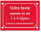 Plaque de rue décorative en aluminium Personnalisée pour intérieur et extérieur 30x20cm Rouge