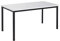 Schreibtisch u. Besprechungstisch mit schwarzem Tischgestell | Konferenztisch Bürotisch Computertisch Mehrzwecktisch Arbeitstisch PC-Tisch Homeoffice-Tisch (weiß, 140x80x77,5 cm)