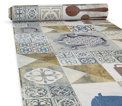 ANRO Küchenteppich Küchenläufer Teppich Läufer Küche waschbar rutschfest Chicco Doro Abwaschbar 240 x 52cm