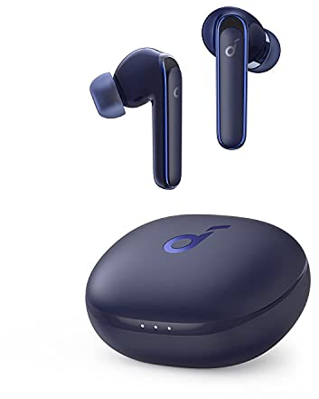 Soundcore by Anker Life P3 Noise Cancelling Earbuds, Thumping Bass, 6 Mics for Clear Calls, Multi Mode Noise Cancelling, 35H Playtime, Wireless Charging, Soundcore App, Gaming Mode (Renewed)