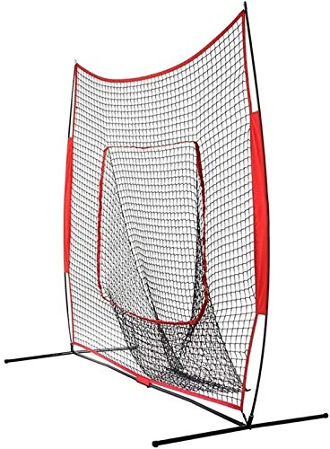 ChengBeautiful Baseball-Übungsnetz 7ft tragbarer faltender Baseball trifft Net-Softball-Ziel-Baseball-Praxisetz (Farbe, Size : 213x213cm)