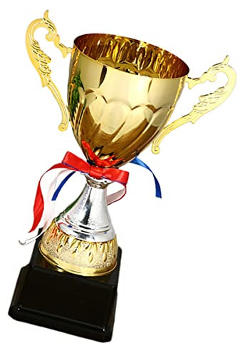 NUOBESTY 1 Coppa in Metallo Per Trofei Per Competizioni Sportive Tornei Scolastici Premi Onore 24 Cm