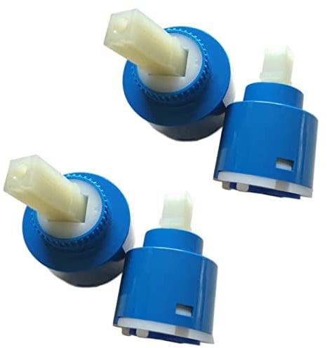 4 x 40 mm Keramikkartusche Kunststoff Badewanne Dusche Mischbatterie Hebel Wasserhahn Badezimmer Waschbecken Reparatur Ersatz Zubehör