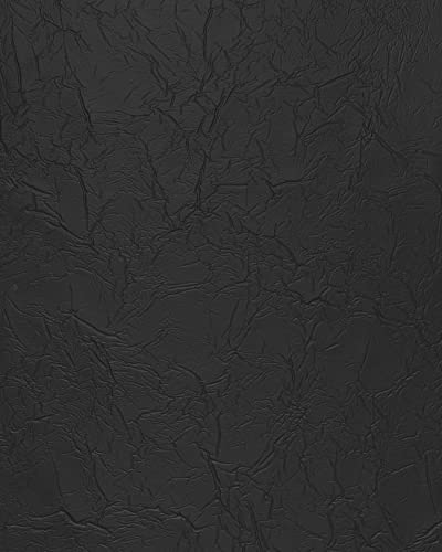 Wallface Wandpaneel selbstklebend Kunststoff Optik | 3D-Struktur 24942-SA CREPA Graphite Black - strukturierte Wandverkleidung matt schwarz 2,6 m²