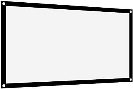 Pantalla de Proyector 50 16:9 Espesar Portátil Sin Arrugas Poliéster Suave Proyector Cortina Pantalla de Proyección 40In (60 Pulgadas)