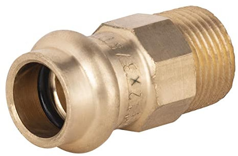 Raccordo in rame a pressare Ø12 - maschio 3/8 per tubi in rame |Connessione resistente e durevole | Ideale per acqua potabile, riscaldamento e climatizzazione | Facile da installare | QUICK PLOMBERIE