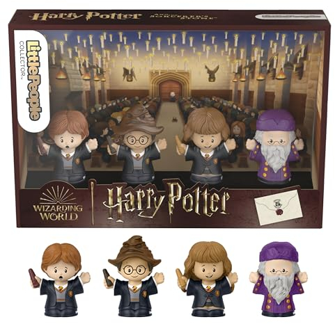 Little People Collector Sondereditionsset zum Film Harry Potter und der Stein der Weisen für Erwachsene und Fans, 4 Figuren, HVG45, HVG45