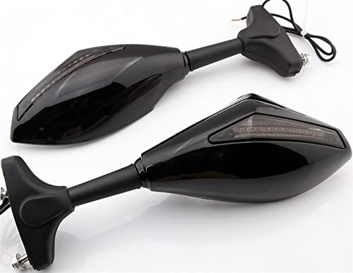 Motorrad Spiegel Für Suzuki für GSX R 600 750 1000 SV 650 Motorrad Motorrad Blinker integrierte Spiegel Supermoto Spiegel