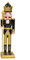 38cm Wooden Black Gold Nutcracker Soldier Christmas Decorations,Large Christmas Nutcracker Figures Ornaments,Nutcracker Gifts Nutcracker Soldiers Puppet Doll for Tradition Xmas Present Indoor Decor