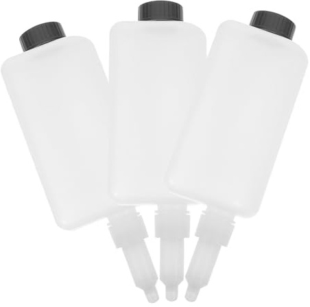 Hoement Soap Dispenser Accessories Wall Mounted Soap Container Replacement Bottle 3 Inner Bottles Easy to Install for Bathroom and Kitchen Use