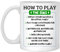 Kaffeetasse aus Keramik, Motiv: How to Play The Sims, 325 ml