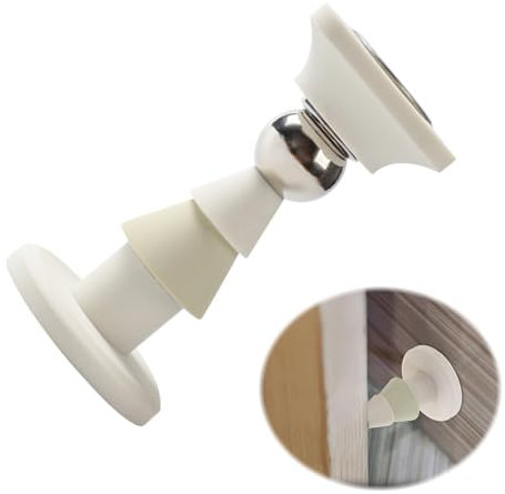 1 Butee de Porte,Aimant Butée de Porte Sans Percer,En À Fixation Murale Inoxydable Adhesive Butées de Porte,Cale Porte Adhésif pour Tous Les Murs Assurer la Protection de Nos Portes et Murs.