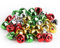 40 STK Kleine Glöckchen zum Basteln, 25mm Bunte Metallglöckchen, Mini Deko Glöckchen zum Aufhängen, Kleine Glöckchen zum Klingeln, Kleine Schellen für Osterlamm Handwerk Schmuck Festival Dekoration