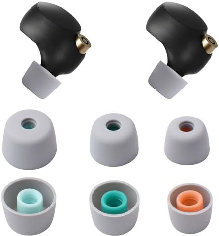Premium Silikon Ohrstöpsel Set kompatibel mit WF-1000XM5/1000XM4, 3 Paar Universell Ersatz-Ohrstöpsel, Premium Silicone Replacement Ear Tips 3 Größen (11/12/13mm), Isolierend & Bequem