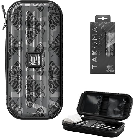 Target Darts ENTO Takoma Wallets – Volar Darttasche | Dart Wallet, Dart Tragetasche, Hält 3 komplett montierte Darts und Dart-Zubehör, Eva-Material gefertigter Dart Case