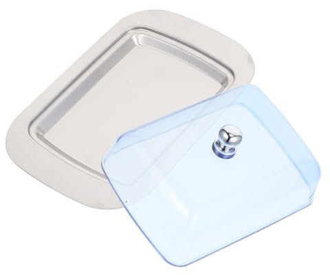 OKUMEYR Butterdose Aus Mit Deckel Und Griff Für Arbeitsplatte Wiederverwendbar Sicher Zum Schneiden Und Aufbewahren Von Butter Im Kühlschrank