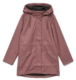 VERO MODA Coated Jacket Vmmalou Noos Veste enduite, Rose/Marron, S Femmes
