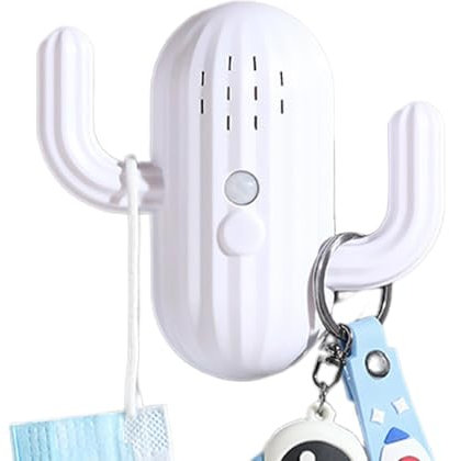 Yhsioaklo Motion Sensor Alarms for Elderly, Indoor Motion Detector - Wireless Voice Reader, Cactus Voice Recorder with Hooks, Motion Sensor Alarm