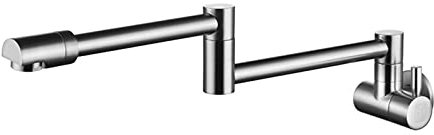 Rubinetto di riempimento della pentola Montaggio a parete for rubinetti in ottone da incasso Rubinetto monoforo for lavello e piano cottura Rubinetto estensibile pieghevole con rubinetto da cucina gir