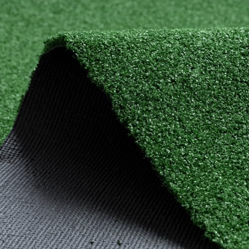 Kunstrasen 3,5m²- 7mm dicke - Outdoor Grün Rasenteppich Grasteppich Rollrassen - Rasen für Balkon Terasse Garten - Wetterfest & Pflegeleicht (1x 100cm x 350cm)