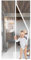 Moustiquaire Porte Magnétique 80x210cm,porte moustiquaire,Rideau de Porte Antimoustique,Rideau Anti Mouche Porte Moustiquaire de Porte Fermeture Automatique pour Enfants et Animaux de Compagnie-Blanc