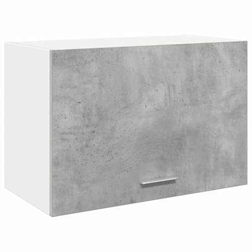 HOMTAKIE Armoire Suspendue Gris béton 60x31x40 cm Aggloméré