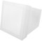 ifundom Lampe à Pot à Fleurs carrées décor Lumineux éclairant Patio Jardin Solaire Usine jardinieres Exterieur jardinière de lumière Solaire jardinière à énergie Solaire Plastique Blanche