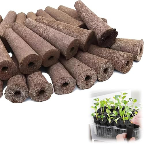 WORUIB 55 Pcs Hydroponics Growing System, Hydroponic Sponge Root, Hydroponic Planting Sponge, Sowing Sponge, Refill Pods Used for Hydroponic Indoor Garden System, Plant Cultivation