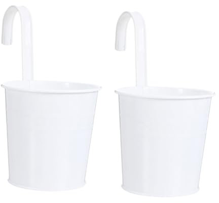 HEMOTON 2piezas Maceta De Hierro Colgante De Forma Cúbica Resistente Decorativa para y Jardín