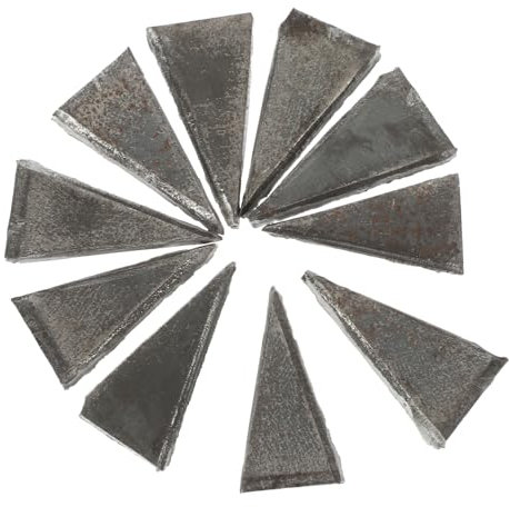 Angoily 20pcs Carbon Steel Wedge Fixing Tool for Repair Triangular Wedge Reinforcement Tool for Hammer Installation for Carpenter Outdoor Use