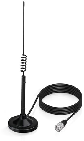Superbat Antenna radio CB da 27 MHz UHF VHF PL259 maschio con base magnetica compatibile con Cobra Midland Uniden Maxon President Vehicle Car Truck Mobile Handheld CB Radio