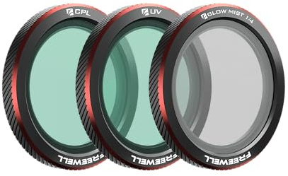 Freewell 3er-Pack Magnetfilter CPL UV Glow Mist 1/4 für DJI Neo 2