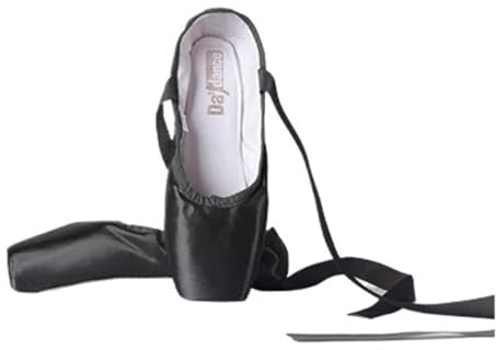Ballet Shoes Ballerina Ballett Spitzenschuhe Rosa Rot Frauen Satin Canvas Ballettschuhe for Tanzen für Tanz(Black,32)