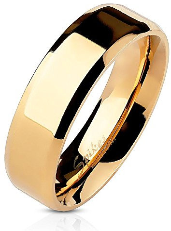 Bungsa 52 (16.6) Rosegold Edelstahl Ring mit abgerundeten Kanten für Damen & Herren 49-70 (Rotgold Rosé Fingerring Schmuckring Partnerringe Verlobungsringe Trauringe Damenring Chirurgenstahl Frauen)
