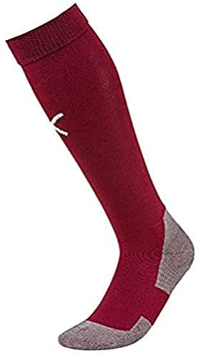PUMA Men's Liga Core Football Socks, Cordovan/Puma White, 3 UK