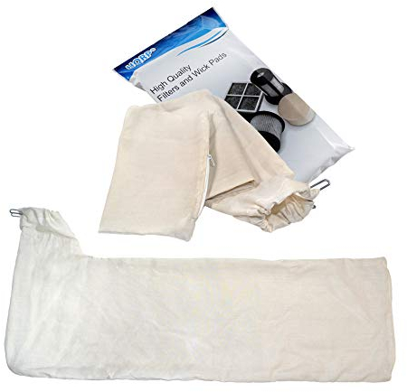 HQRP Table Saw Dust Collector Bag (2-Pack) Compatible with Bosch 4000 4100 10-inch Tablesaws, TS1004 Replacement