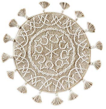 SKL Home by Saturday Knight Ltd. Medallia Teppich, natürlich, 63,5 x 63,5 cm