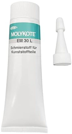 Molykote EM-30L Hochleistungs-Schmierfett 50ml in Dosiertube - Kunststoffschmierung für Pedelec, E-Bike, Nähmaschine, Drucker - EM30L Wartungsfett für Kunststoff/Metall