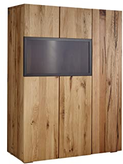 M MASSIVMOEBEL24 KOLONIALMOEBEL24.DE Highboard Wild-/Zerreiche 99x43x138 Natur geölt Frankfurt #116
