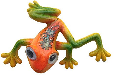 3D Kühlschrankmagnet mit rotem Frosch, Dekoration für Zuhause, Küche, Dekoration, Magnetaufkleber, Tierfrosch, Kühlschrankmagnet, Basteln, Gelb