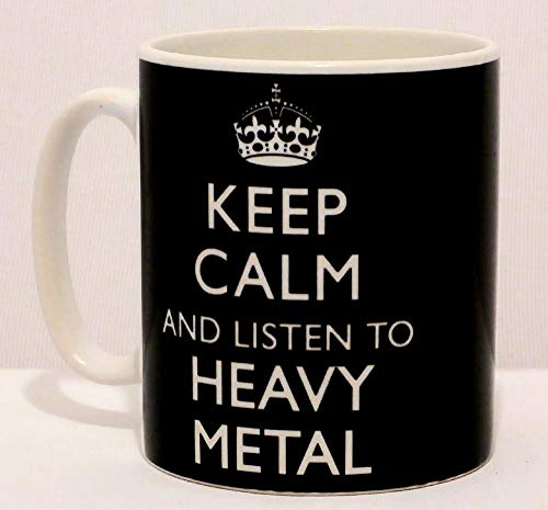 Keep Calm And Listen To Heavy Metal Ceramic Mug Funny Novelty Gift