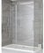 Milano Portland 1200mm Chrome Reversible Frameless Sliding Shower Enclosure Door 900mm Side Panel